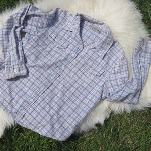 size 14  long sleeve  button down youth small